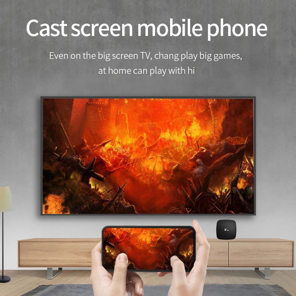 

X96A Set Top BOX Android 10.0 2GB RAM 16GB ROM 2.4G/5G Dual-Band WIFI 4K HD Image HDR10 H.265 Smart TV Device