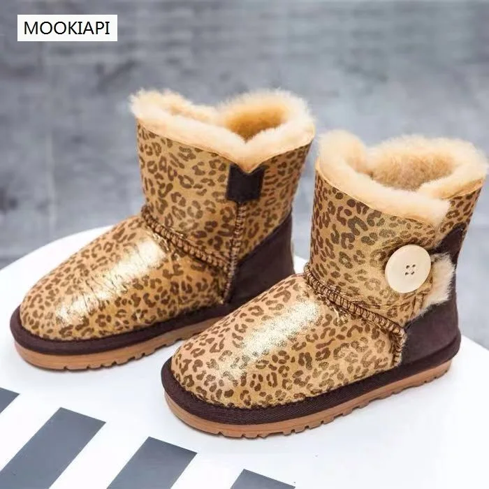 В 2019 году новые австралийские детские зимние ботинки из овчины и меха чистая