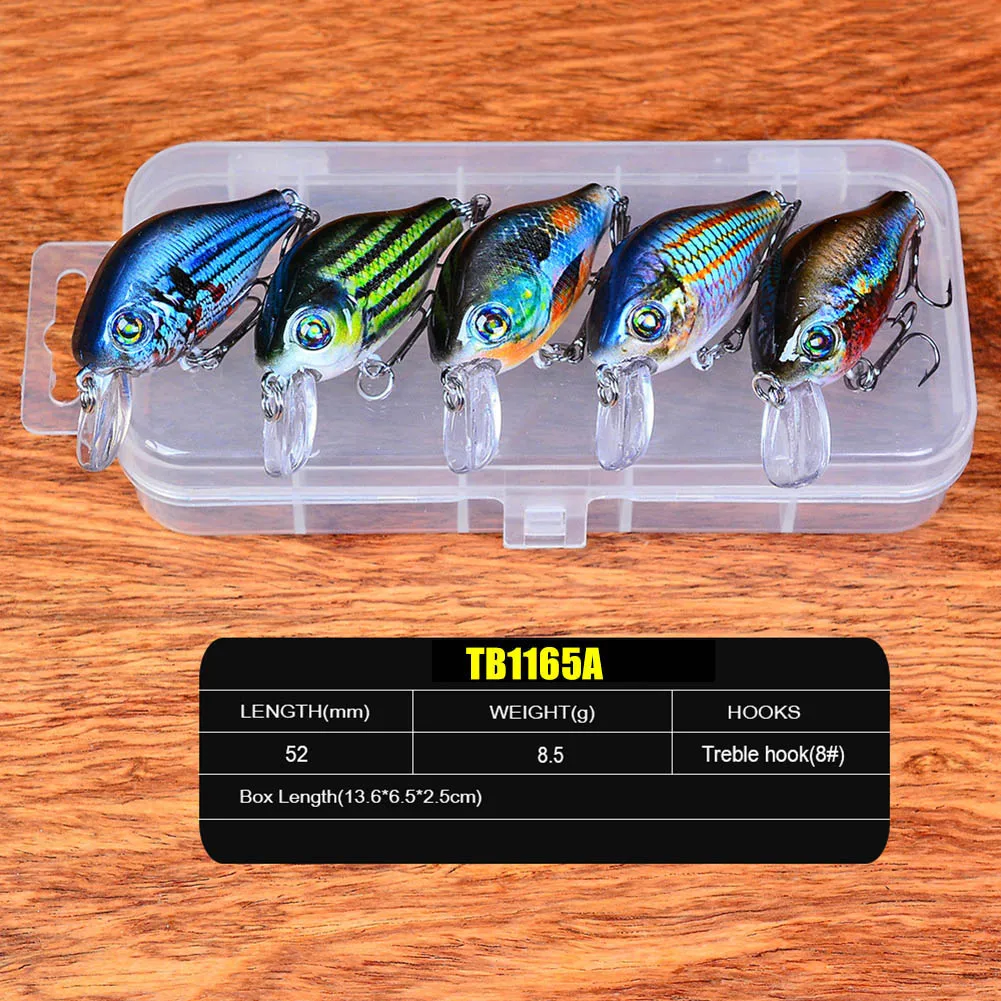 

New 1 Box Fishing Lure Wobblers Set Swimbait Artificial Bait for Fishing Fish Hooks with Lure XD88