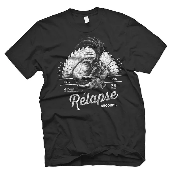 Relapse Records-рука судьбы футболка с О-образным вырезом короткими рукавами летняя