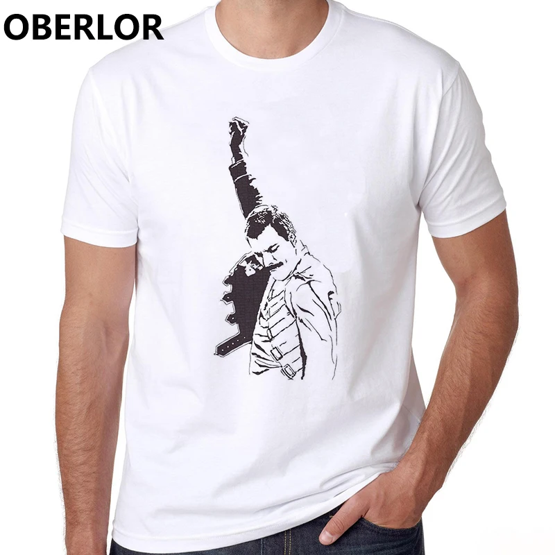 2021 Hip Hop Rock Aesthetic Clothes Men Freddie Mercury Camiseta Masculina Harajuku Streetwear White T Shirt Xxxtentacion | Мужская