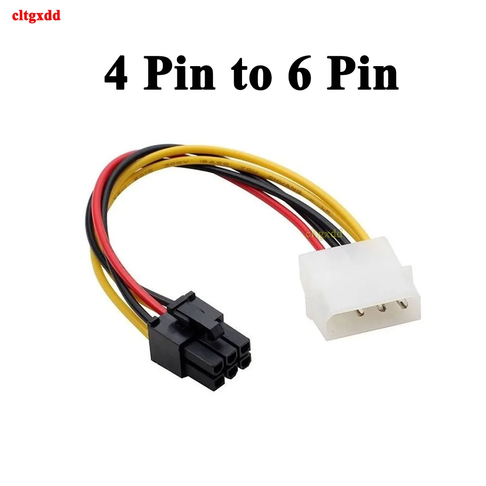 Cltgxdd 4 контактный Molex на 6 Pin PCI Express PCIE видеокарта Мощность кабель с адаптером для