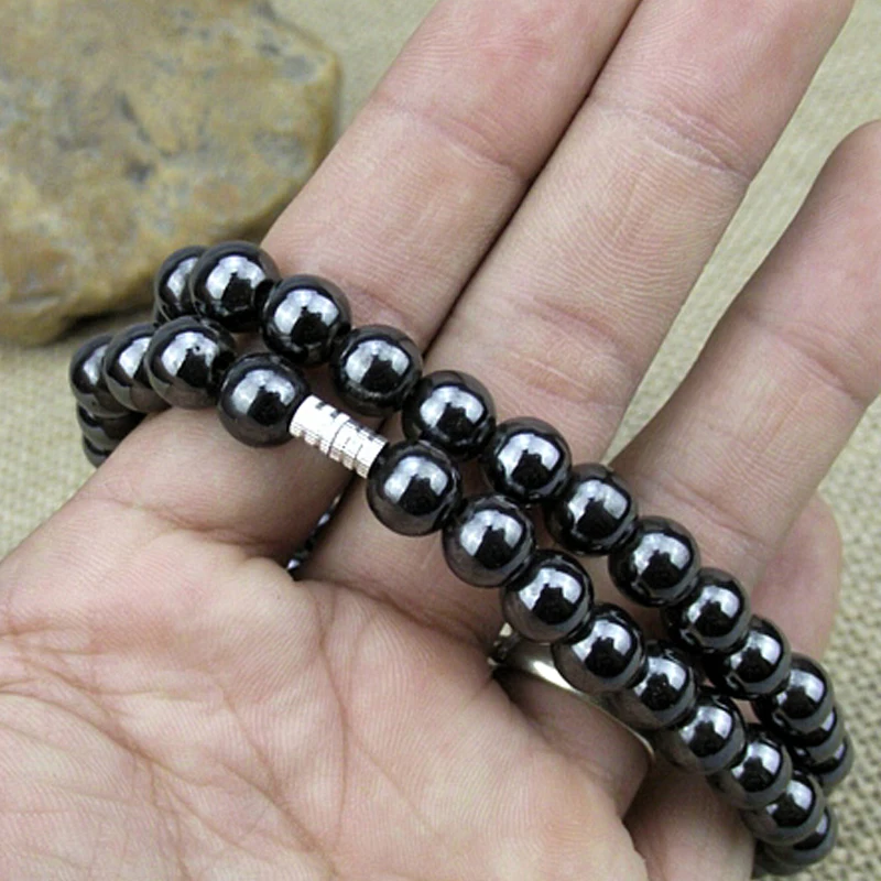 Простое Ожерелье из 6 мм Натурального Гематита Желчного Камня круглые бусины