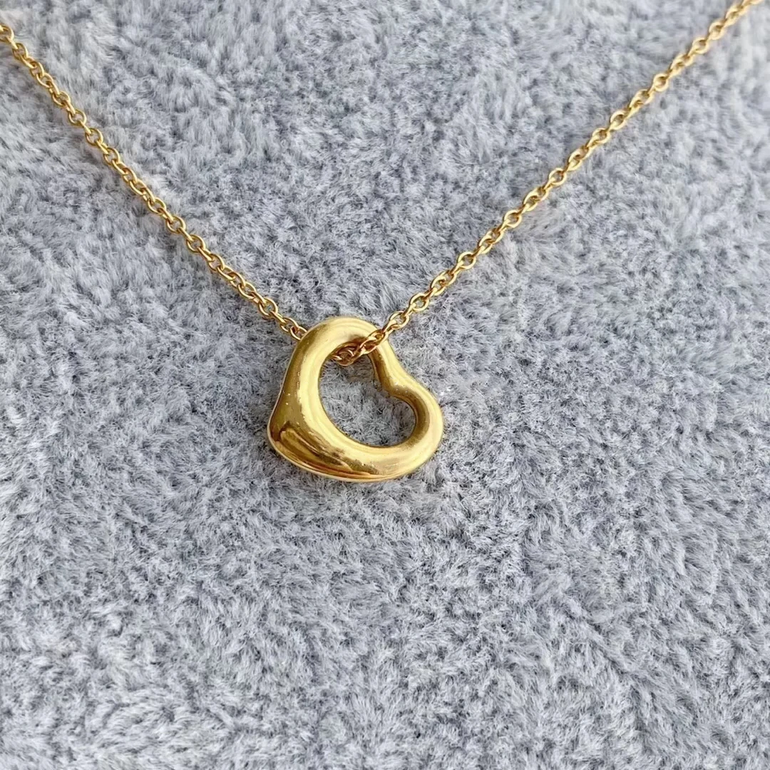 

925 sterling silver heart pendant necklace female classic fashion accessories holiday gifts