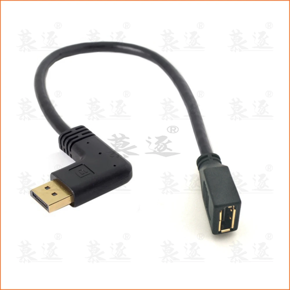 Удлинительный кабель для ЖК проекторов 30 см разъем дисплея DP штекер 90 градусов