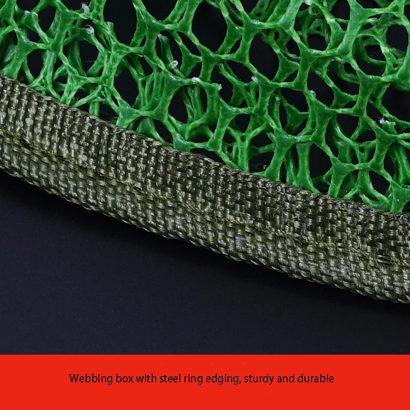 

Folding fish basket fishing accessories Fish basket Cage Fishing net storage box light Shrimp trap nylon Steel wire