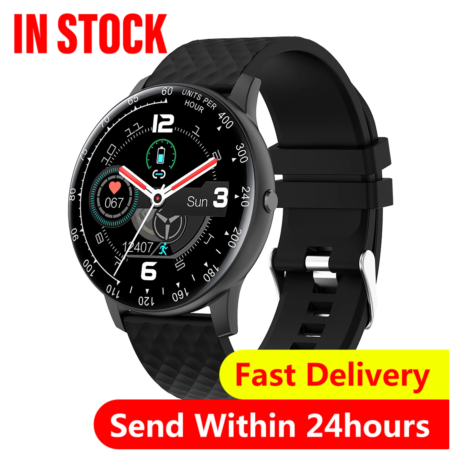 Смарт часы H30 1 3 дюйма полностью сенсорный браслет для мужчин и женщин