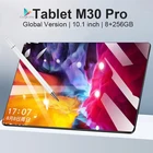 Планшет M30 Pro на Android 10,1, десять ядер, экран 10,0 дюйма, 8 ГБ + 256 ГБ