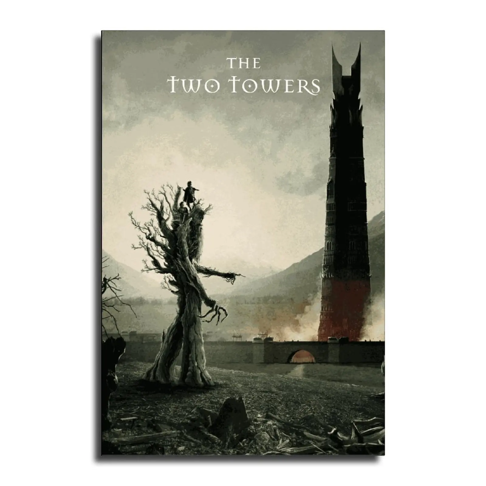 Властелин колец The Two Tower художественный плакат на холсте и Настенная картина