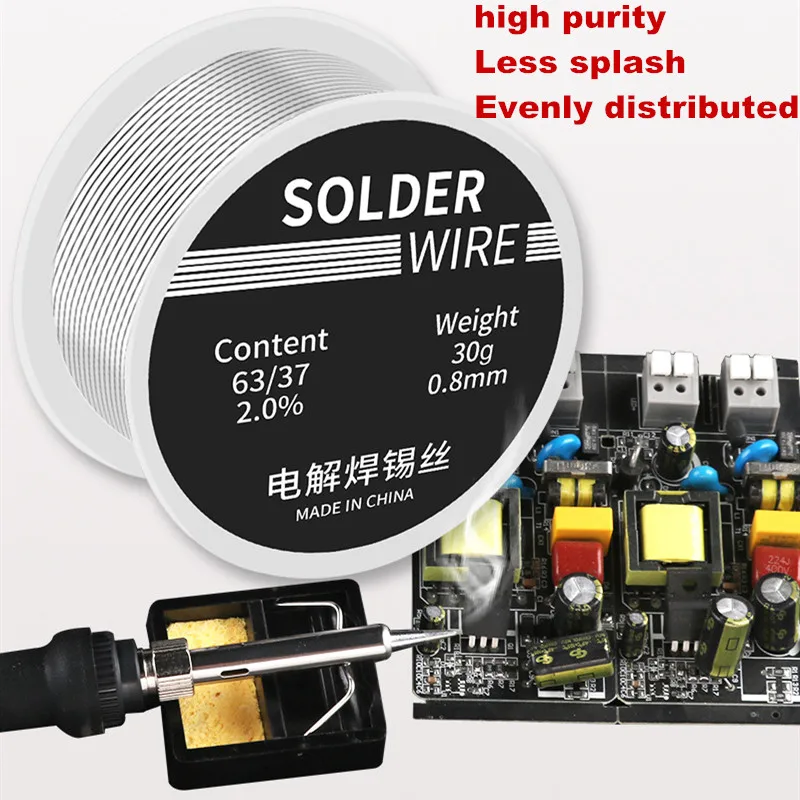 63-37 Оловянно-свинцовый припой с канифольным ядром провод для электрической пайки