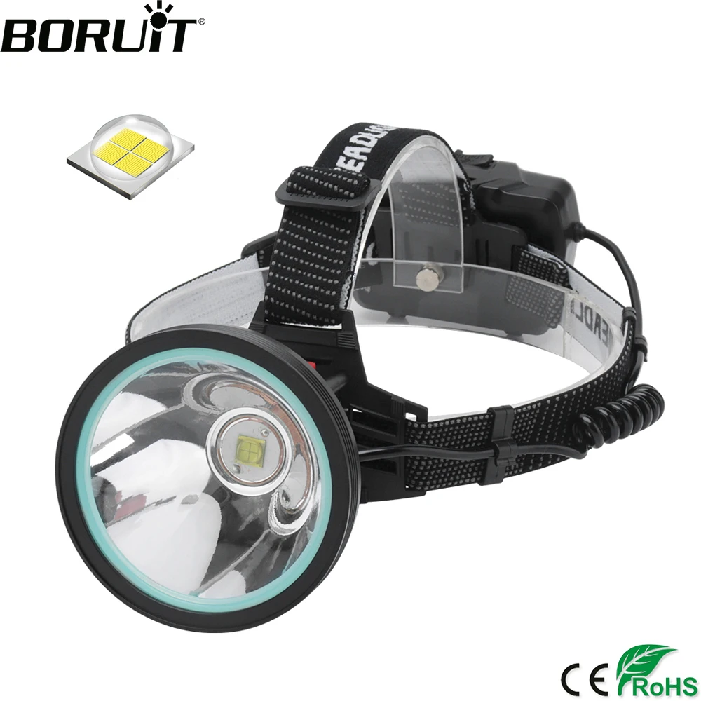 

BORUiT XHP90.2 LED Headlamp 3-Mode 8000LM Motion Sensor Headlight Rechargeable 18650 Power Bank Waterproof Camping Head Torch