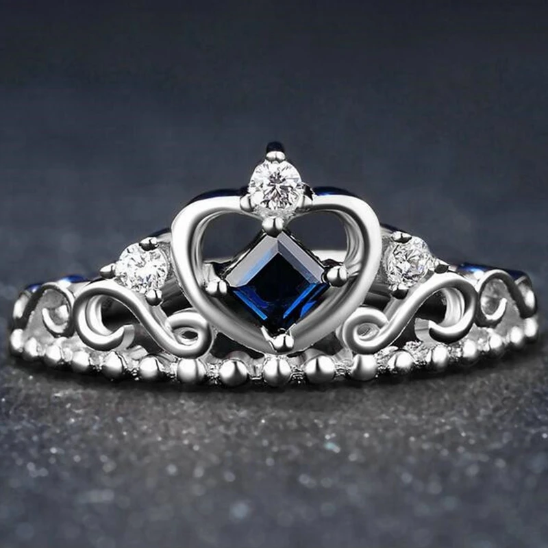 SHDEDE кольца из чистого серебра 925 пробы роскошные ювелирные изделия корона белое