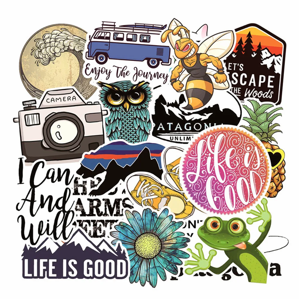 

19Pcs Lovely Cartoon Series Waterproof Computer Stickers for Laptop Refrigerator Luggage Decal Stickers For MacBook/HP Notebook