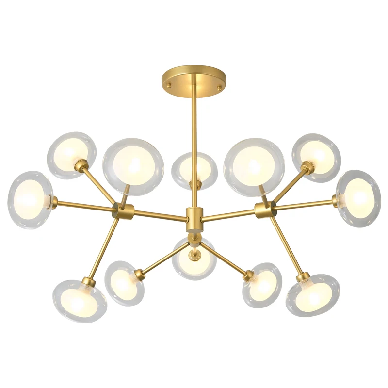 

Modern Chandelier Lustre Crystal Chandeliers 12/16/20 Arms Optional Lustres De Cristal Chandelier LED Glass Lampshade
