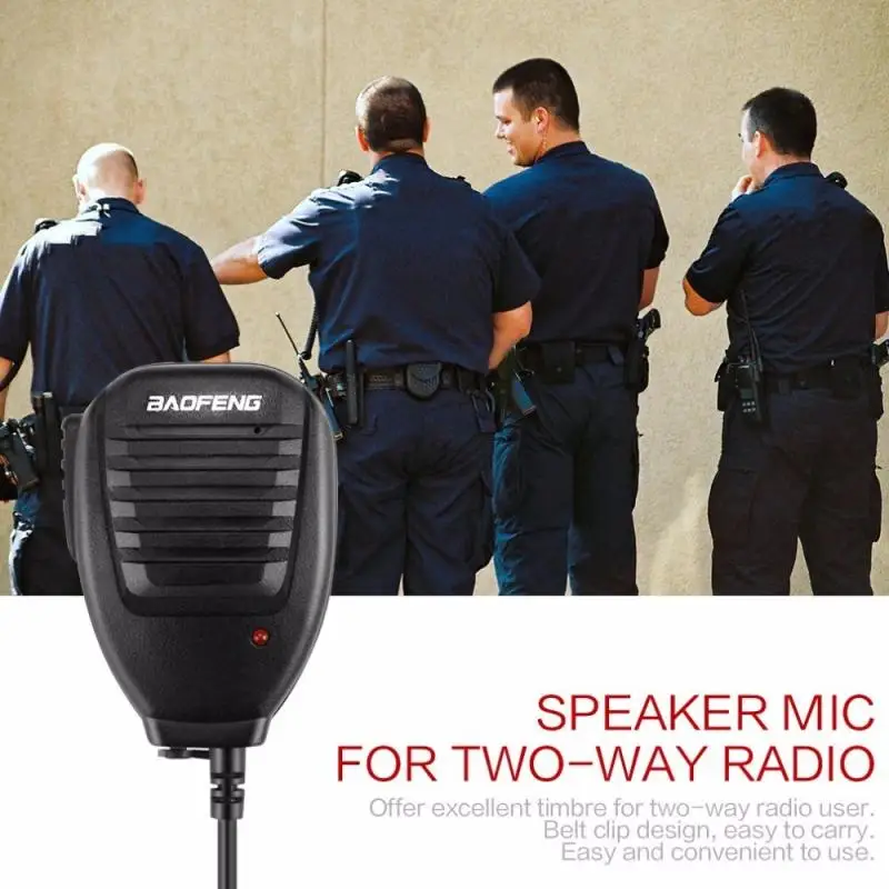 Baofeng водонепроницаемый PTT плечевой микрофон для TYT Walkie Talkie UV-5R BF-888S UV-82 |
