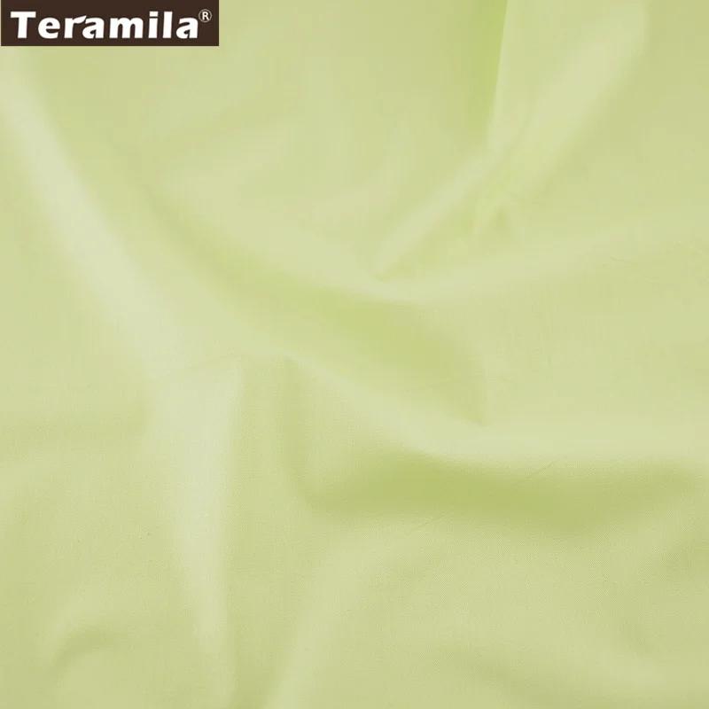 100% Cotton Fabric Solid Light Green Color Designs Twill Fat Quarter Home Textile Material Bed Sheet Patchwork Quilting Tecido | Дом и сад
