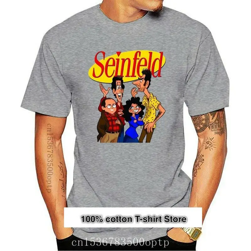 

2021 nuevo SEINFELD caricatura camiseta de dibujos animados KRAMER COSTANZA ELAINE, JERRY