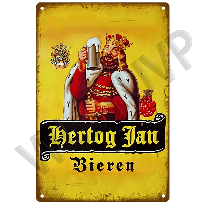 Металлическая табличка Hertog Jan Retro La chougol металлическая с изображением виски