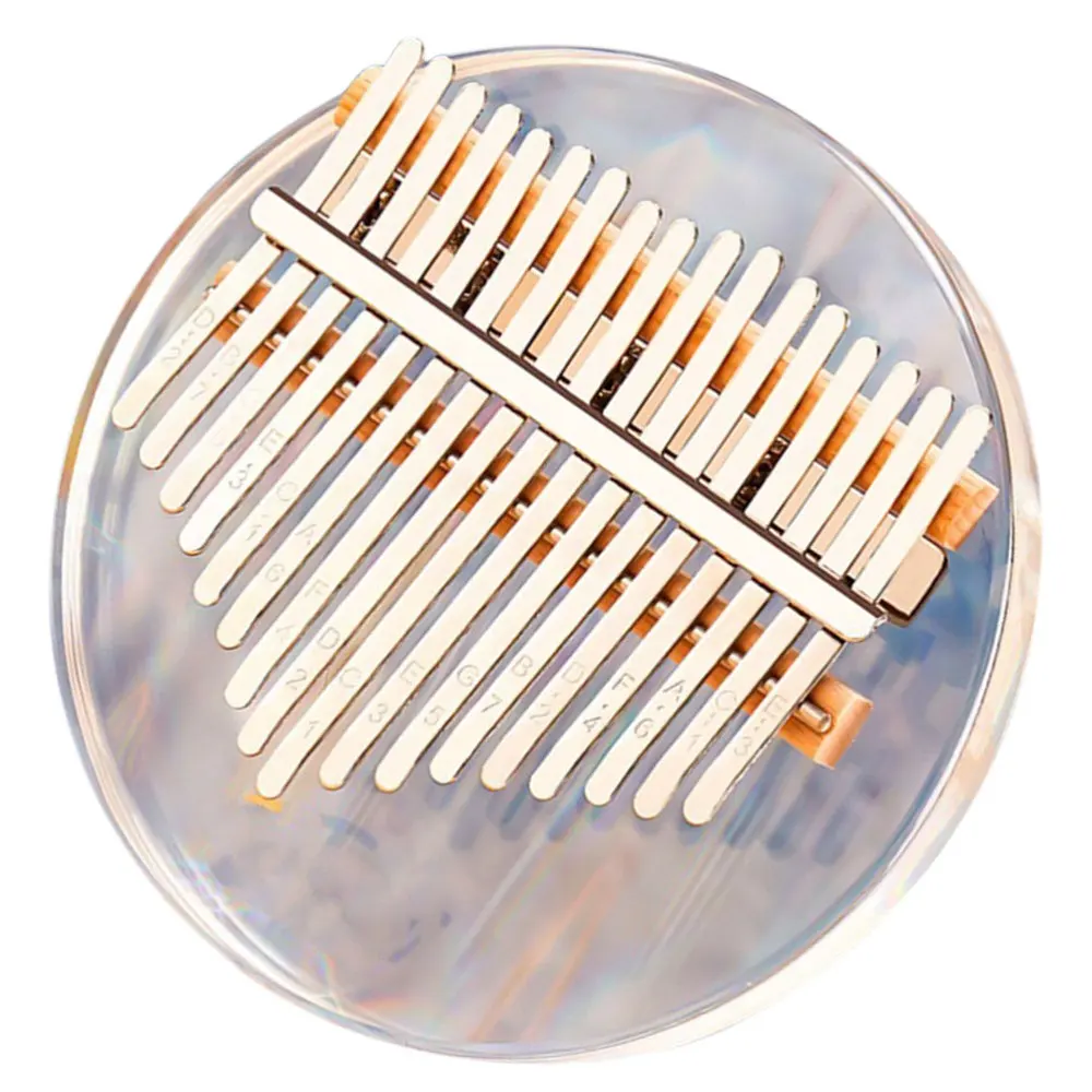 

1 Set Mini Kalimba Acrylic 17 Key Transparent Thumb Piano Finger Piano Gift