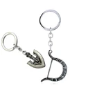 Хит продаж; Аниме ADVENTURE брелок KILLER QUEEN лук и стрелы модель металлический подвесной брелок Josuke для мужчин и женщин, ювелирные изделия в качестве подарка