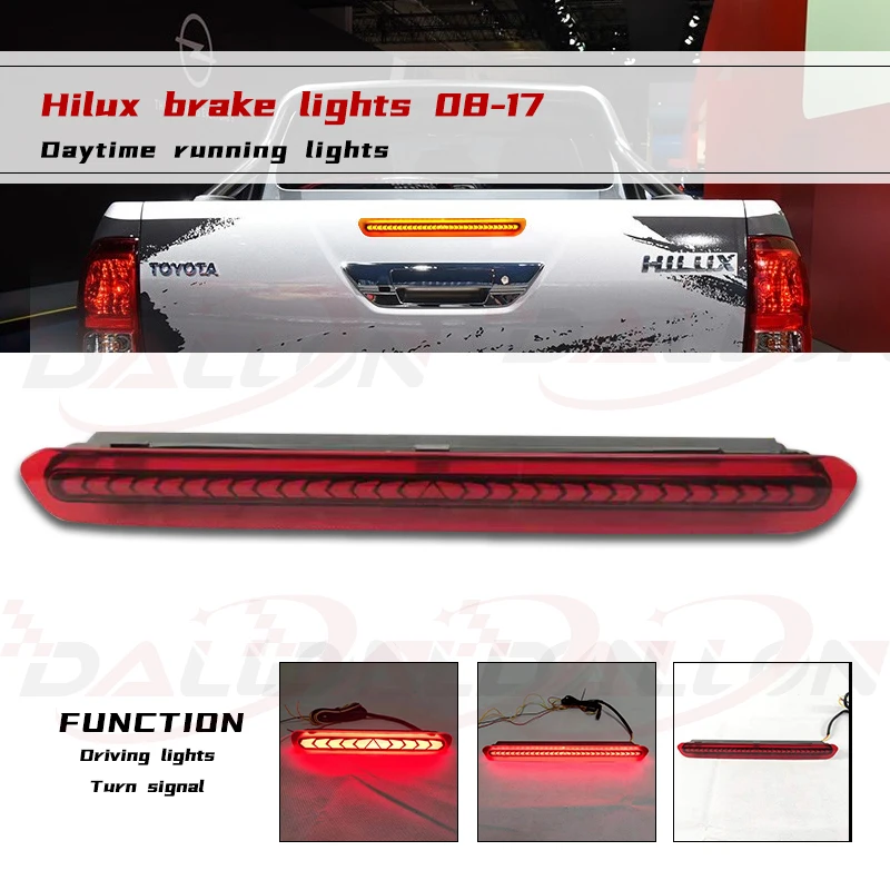 Высокие стоп сигналы светильник для Toyota Hilux Vigo Revo 2004 2017 хвост остановки s сигнал
