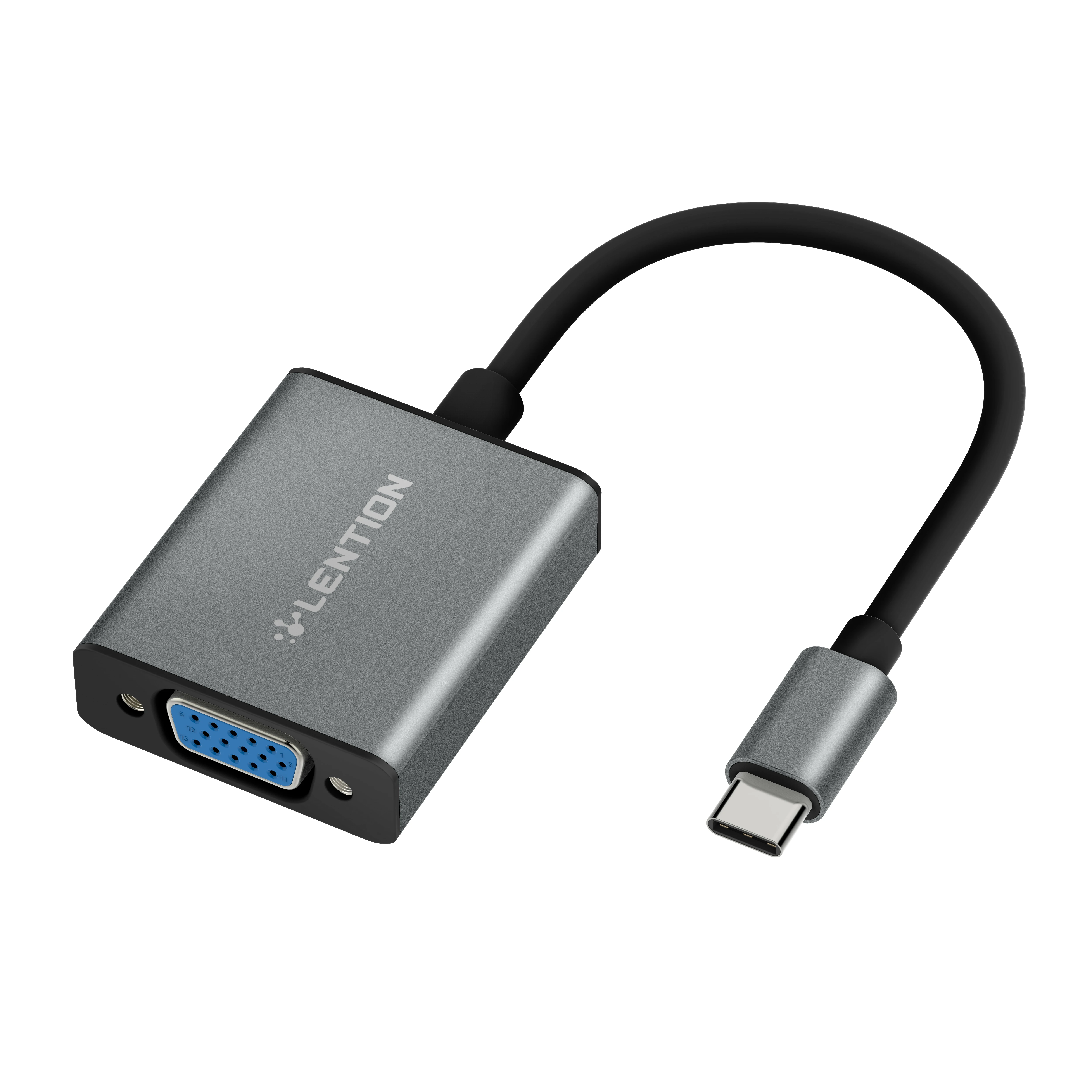 Lention USB C к VGA адаптеру Тип кабель конвертер для MacBook Pro 13/15/16 (Thunderbolt 3 Порт) 2018 2019 Air |