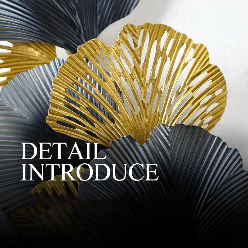 Новые китайские кованые железные листья гинкго настенные подвески подвеска для