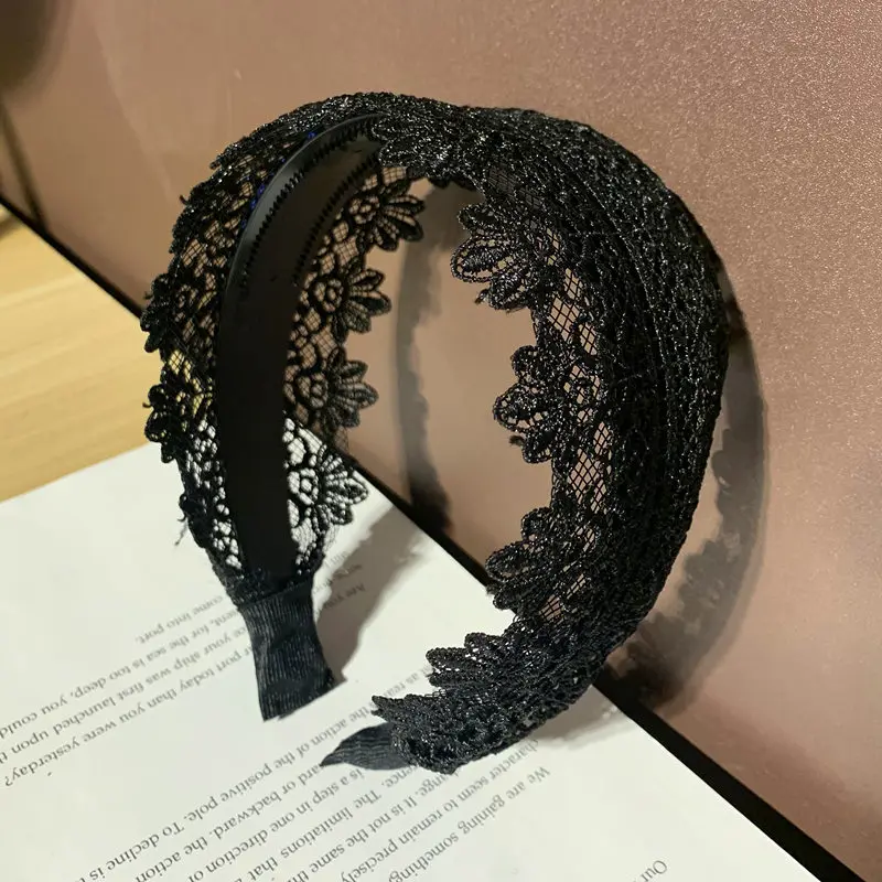 

Женская Кружевная повязка на голову, модный головной убор для девушек, аксессуары для волос