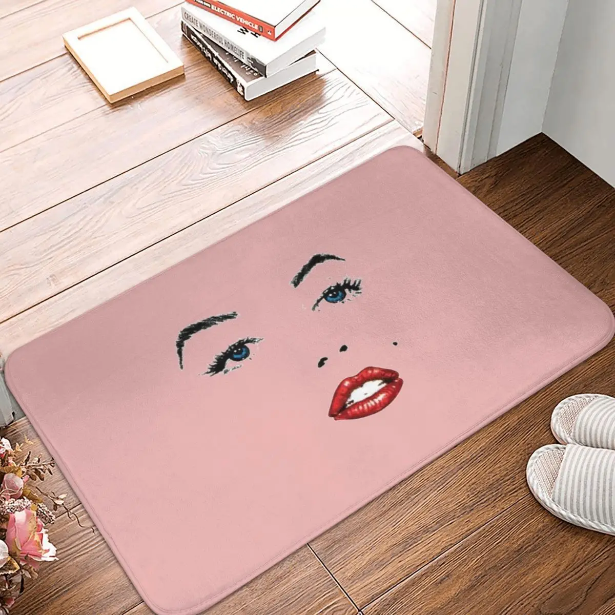 

Marilyn Monroe Doormat Carpet Mat Rug Polyester PVC Non-Slip Floor Decor Bath Bathroom Kitchen Living Room 40x60