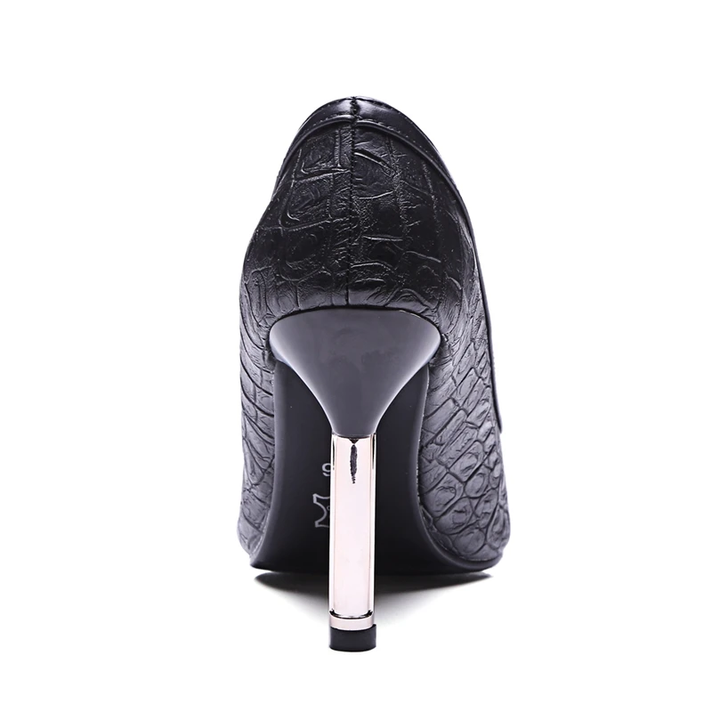 

ENMAYER sexy Women Sandals Plus Size 34-43 Fashion Zip High Heel Summer Women Office Lady Pump Shoes Woman Black and Red ZYL027