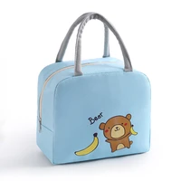 functional storage model cooler lunch box portable insulated canvas lunch bag hot food picnic casual lunch bag women and childre
