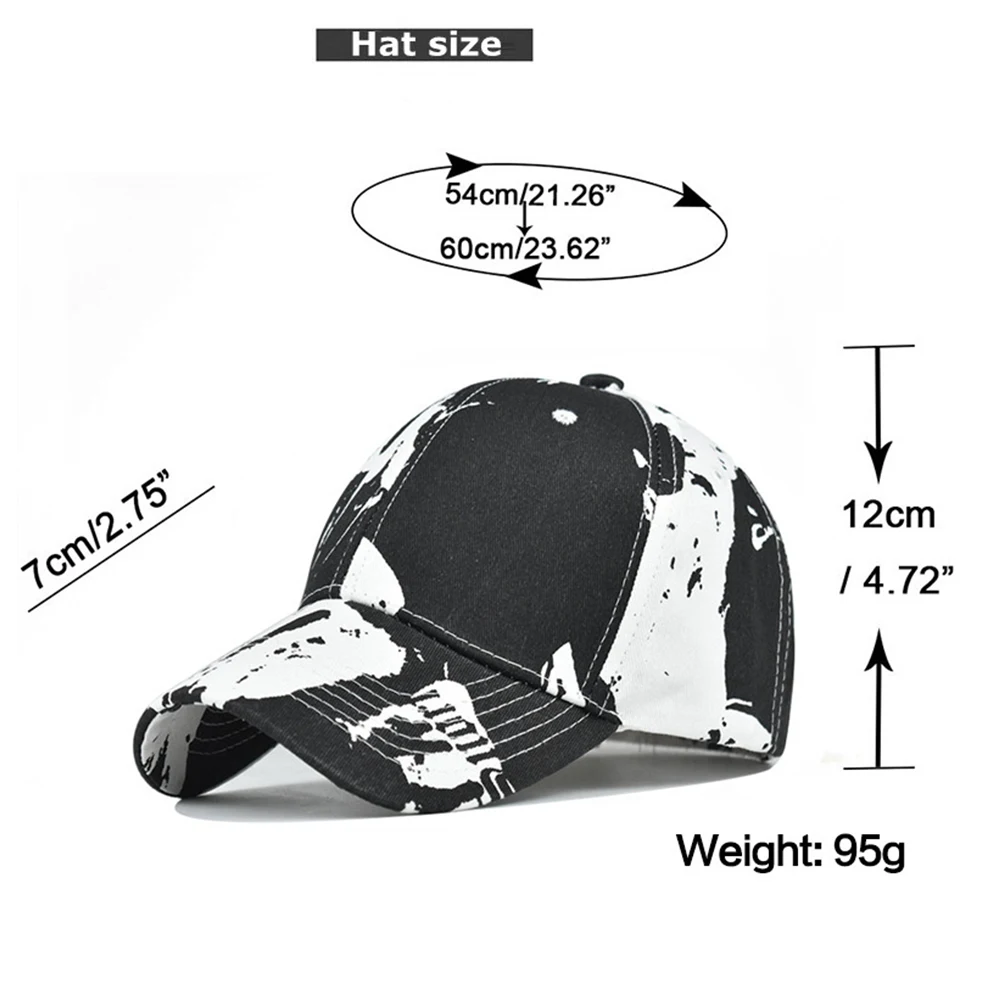 

2021 Trendy Yellow Green Summer Men Women Caps Chinese Style Tie-Dye Baseball Cap Street Hip Hop Trucker Hat Gorras Hombre