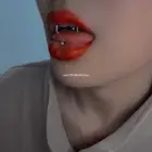 Кольцо из нержавеющей стали для пирсинга губ и тигра, украшение для ногтей в форме тигра, шип для губ с-образной формы, декор для зубов вампира, Прямая поставка