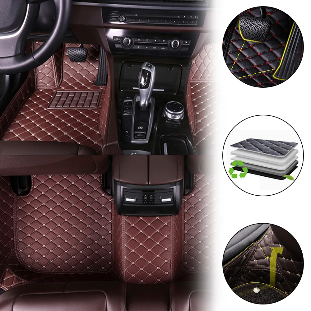 

Muchkey Custom Car Floor Mats For Dodge Durango 2016 2017 2018 2019 Carpets Leather Rugs Auto Interior Accessories