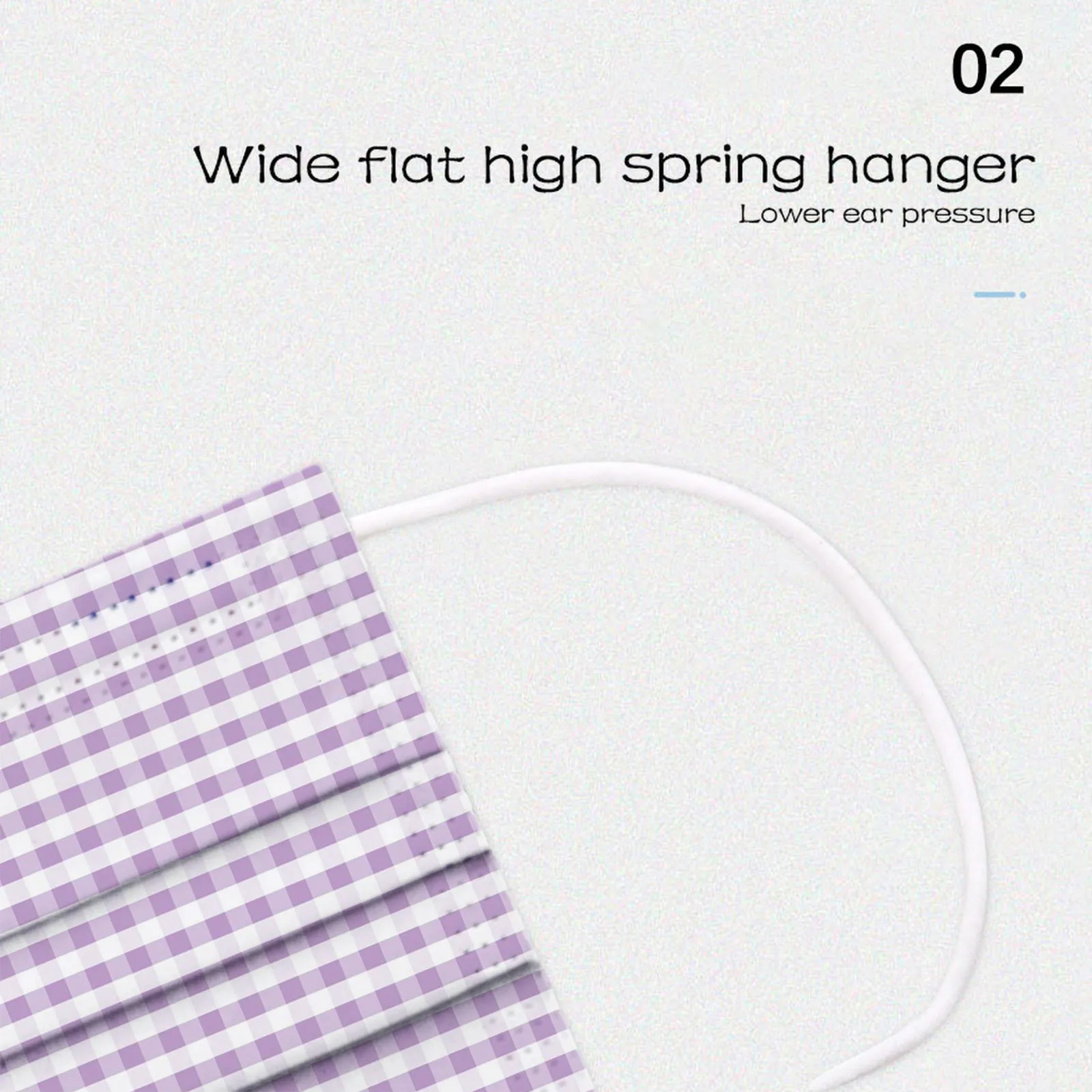 

50Pcs Lattice Printing Mask Disposable Face Mask Disposable Mask 3ply Ear Loop Mask Dust Mouth Mask Protection Filter