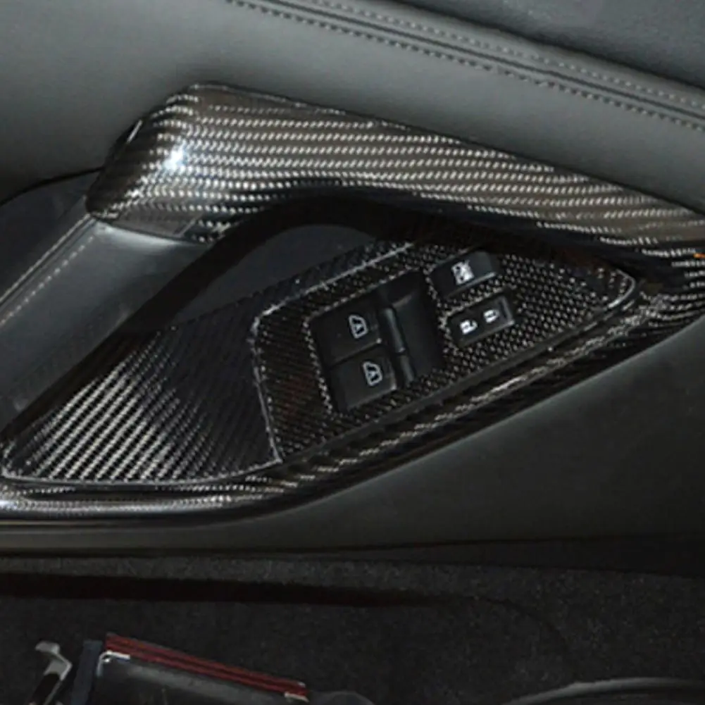 2 шт. переключатель Панель обложкой уникальный Анти Царапины углеродного волокна