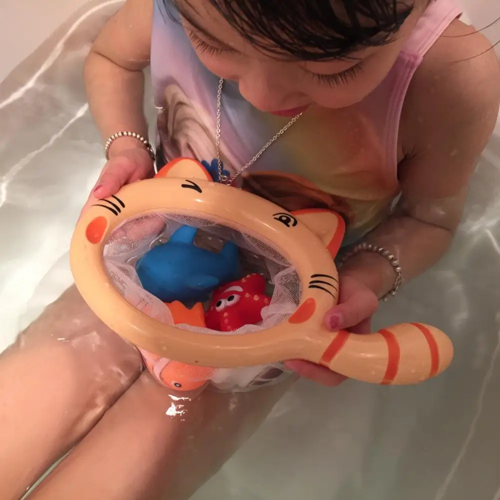 

Floating Animals Bathtime Bathing Toys Children Fishing Net Catch Baby Toy