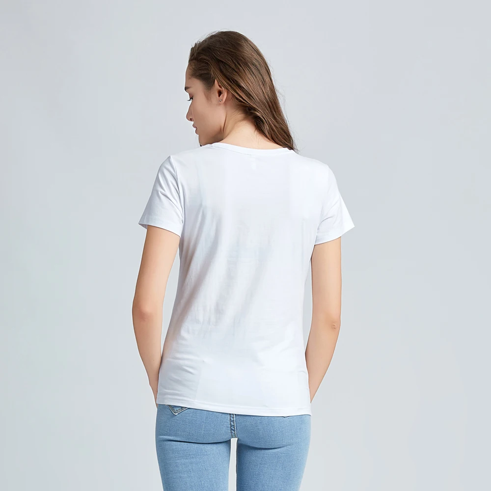 

Solid Color Female's Cotton T Shirts 100% Cotton Tee Shirt Plain Top Quality T-shirt Basic Tops Dropshipping Wholesale T shirts