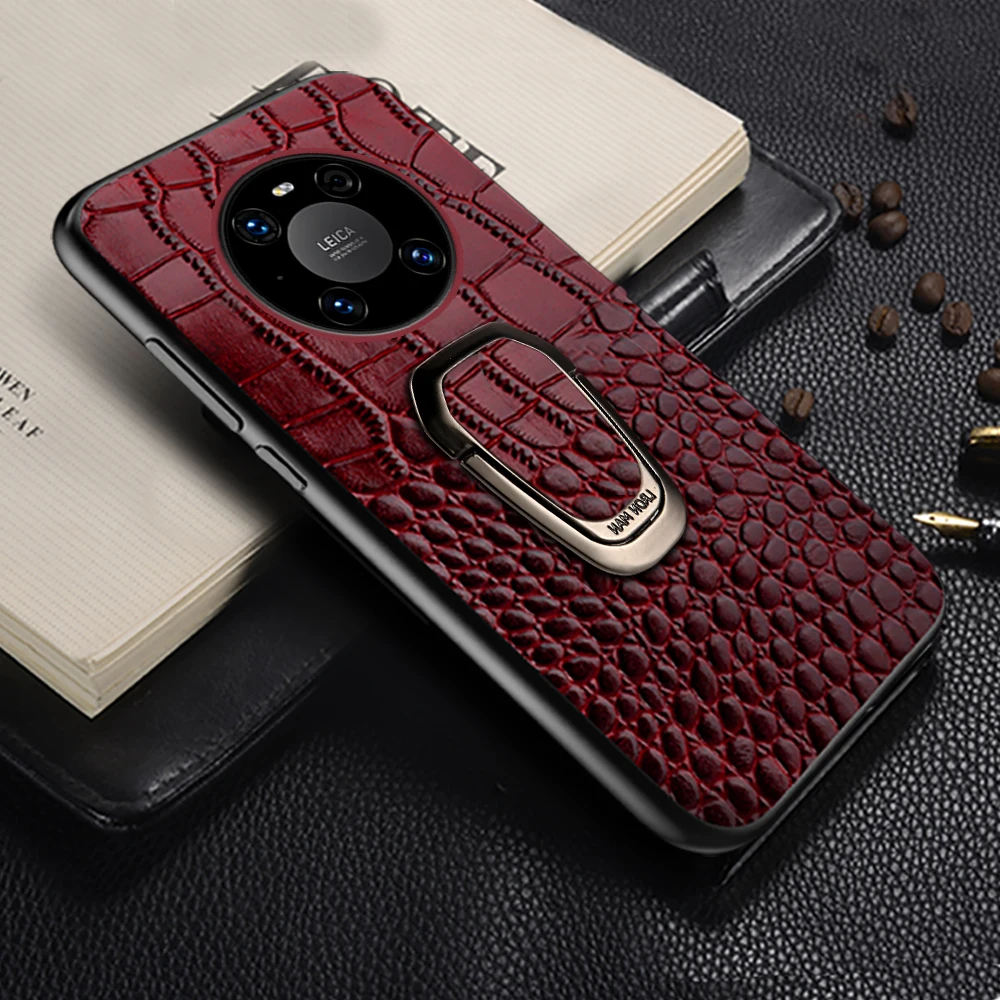 

Genuine Leather Phone Case for Huawei Mate 60 50 40 P50 P60 P40 Pro P30 Lite Back Cover for Honor X9A Magic 5 Lite 90 70 Pro