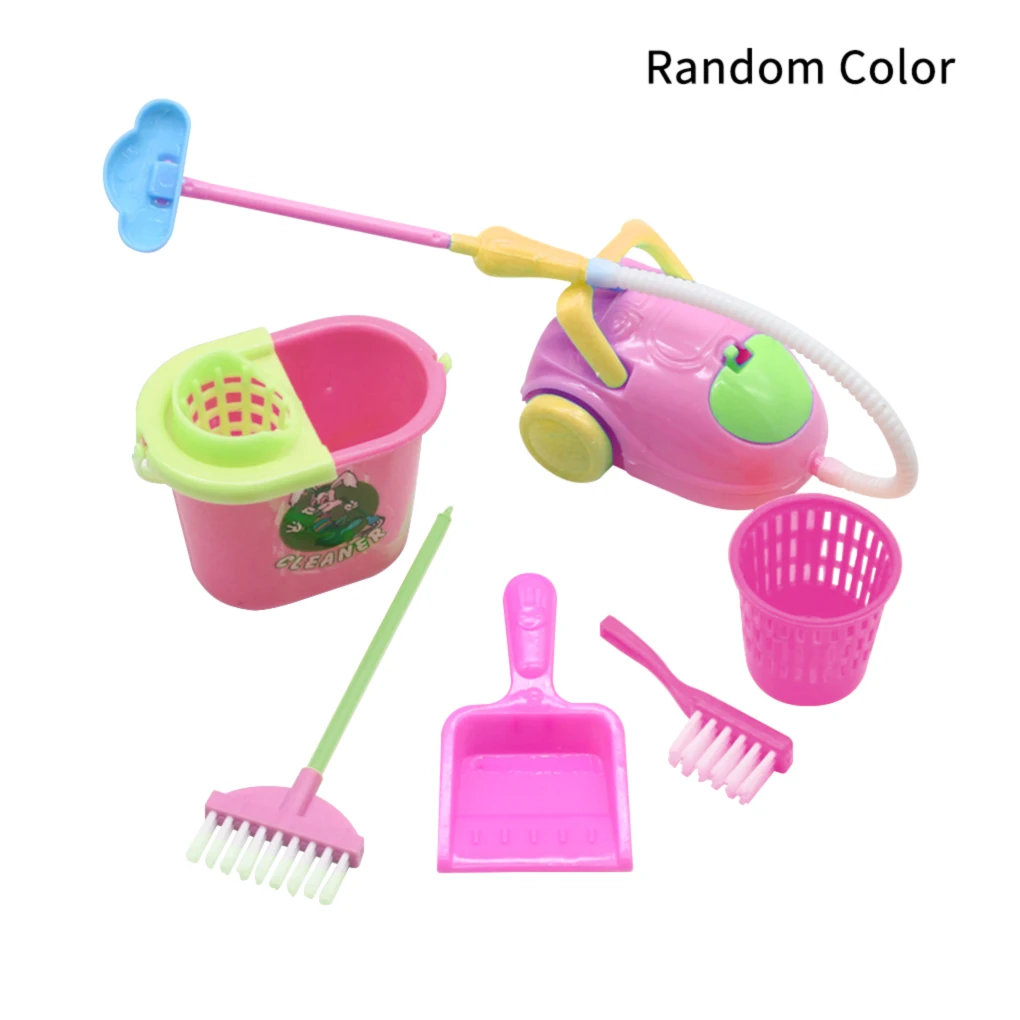 

6/9pcs Mini Child Kids Cleaning Sweeping Mop Broom Dustpan Toy Kids Housekeeping Toys Simulation Cleaning Toys Set