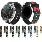 Ремешок силиконовый для наручных часов Huawei Watch GT2 GT 2 2e GT 42 мм 46 мм, камуфляжный браслет для смарт-часов 20 мм, 22 мм