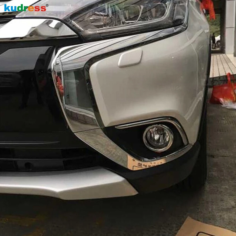 Для Mitsubishi Outlander 2016 2017 ABS хромированный передние противотуманные фары светильник