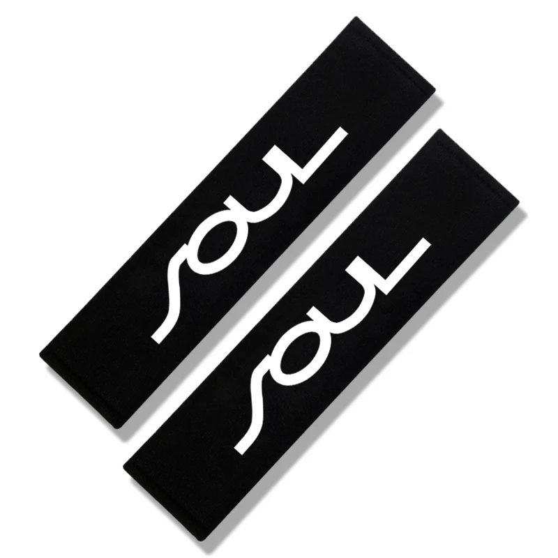 Накладки на ремень безопасности автомобиля чехол с вышивкой для KIA Soul 2010 2011 2017 2018 2