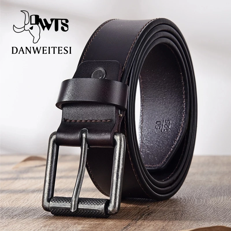 

[DWTS]men's belt Leather belt men genuine leather men belt male strap luxury pin buckle belts casual men belts vintage jeans