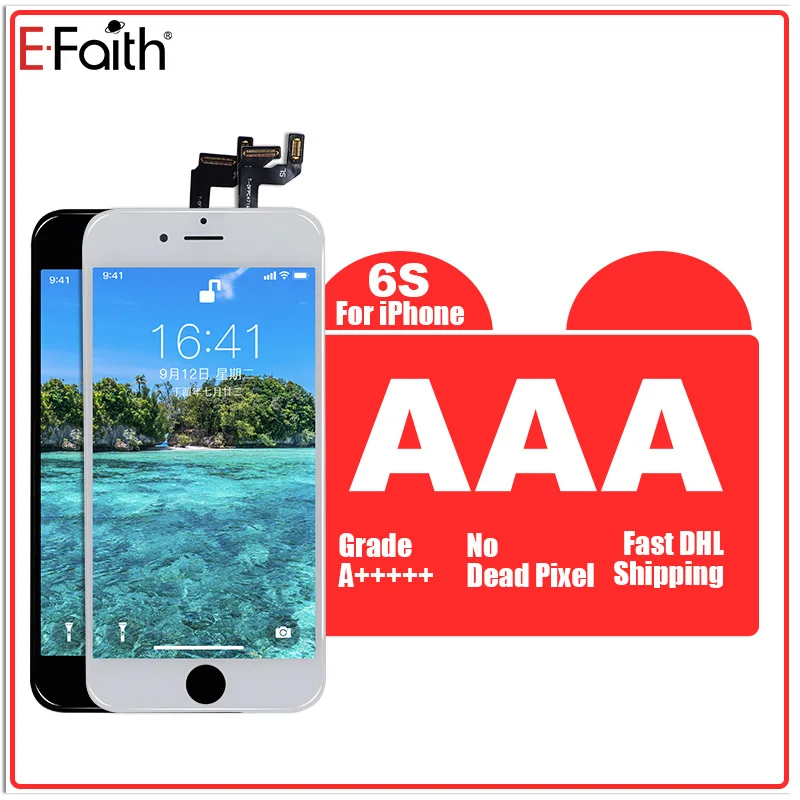 AAA 6S Half Color Горячая E-Faith10PCS/лот 4,7 дюймов ЖК-дисплей для iPhone 6S 7G 8G ЖК-экран с 3D сенсорным дигитайзером Замена DHL - Цвет: AAA 6S Half Color