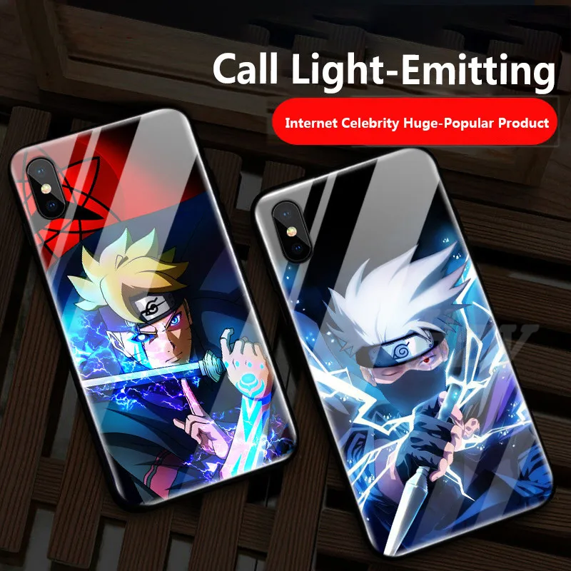 Модный мультяшный мобильный телефон чехол для iPhone 11 pro Max X XS XR 8 7 светоизлучающий