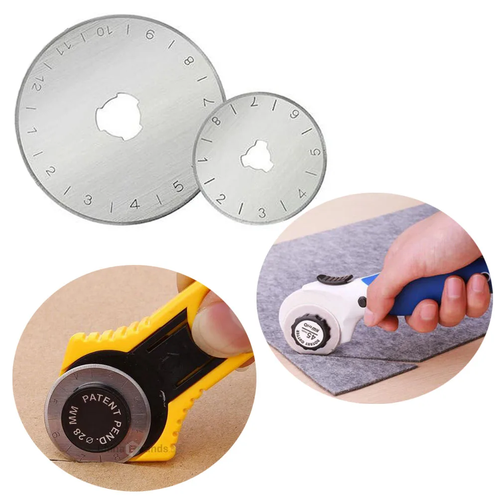 5 шт. 28 мм 45 вращающиеся лезвия для резки острые кожаные Сменное лезвие подходит