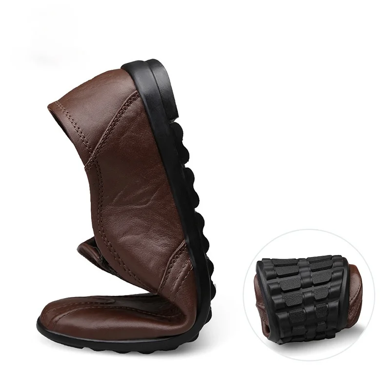 

2020 New Arrival Peas Shoes Big Size 37-47 Men Soft Comfort Casual Flats Slip On Lazy Zapatos Hombre