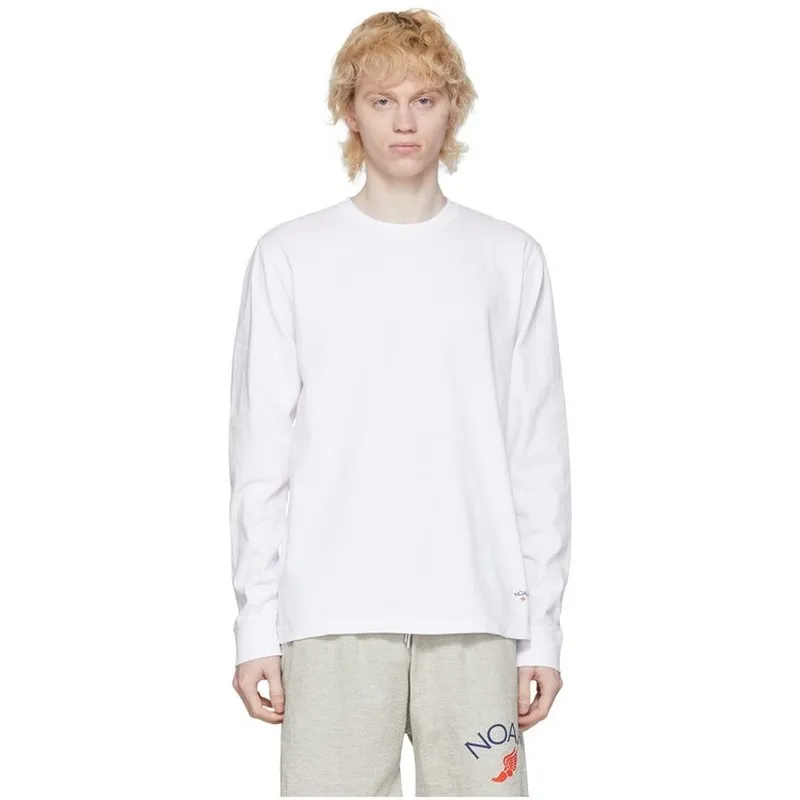 Noah T-shirt Recycled Cotton Classic Reclaimed Cross Base logo top tee streetwear hip hop Long Sleeve | Мужская одежда