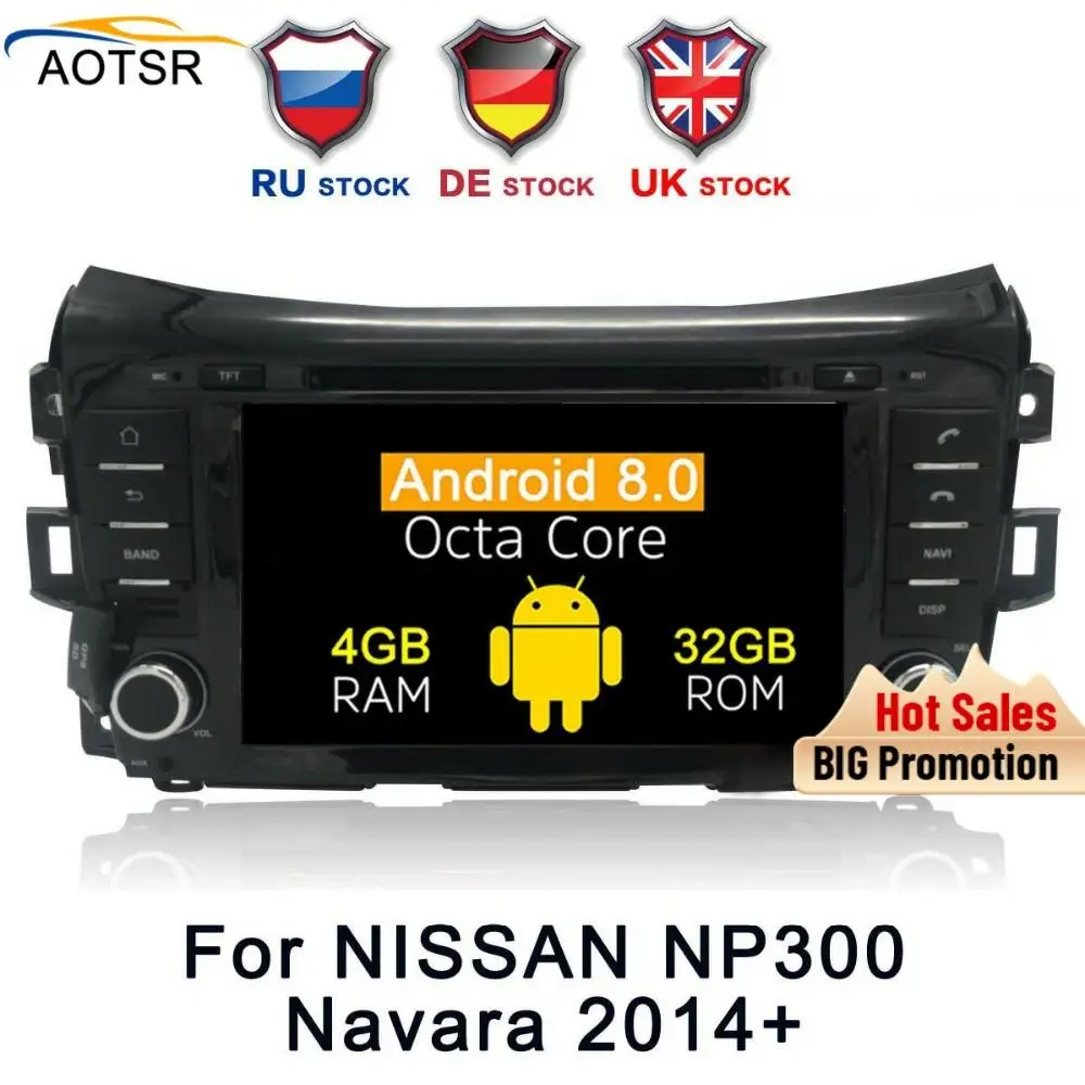 Автомобильный gps навигация dvd плеер Радио Android 8 0 для NISSAN NP300 Navara 2014 + autotereo головное